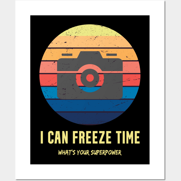 i can freeze time what's your superpower Wall Art by Teekingdom